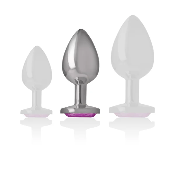 Aluminium-Metall-Anal-Stecker Rosa Herz Größe M von Intense Anal Toys kaufen | Fesselliebe
