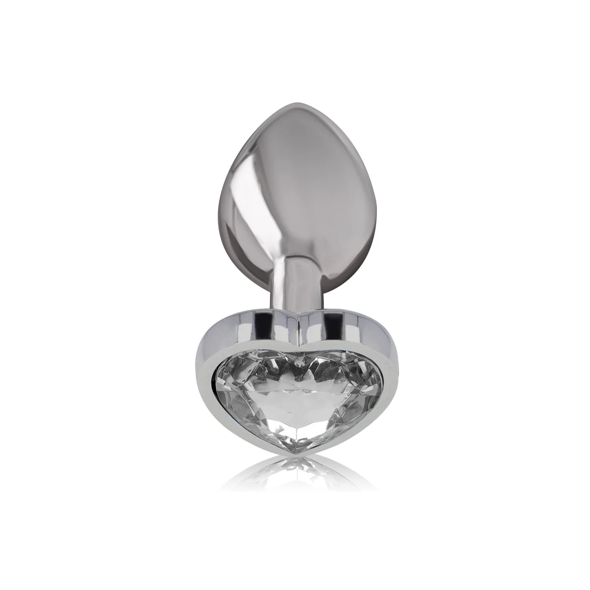 Analplug Metall Aluminium Weiss Herz Größe L von Intense Anal Toys kaufen | Fesselliebe