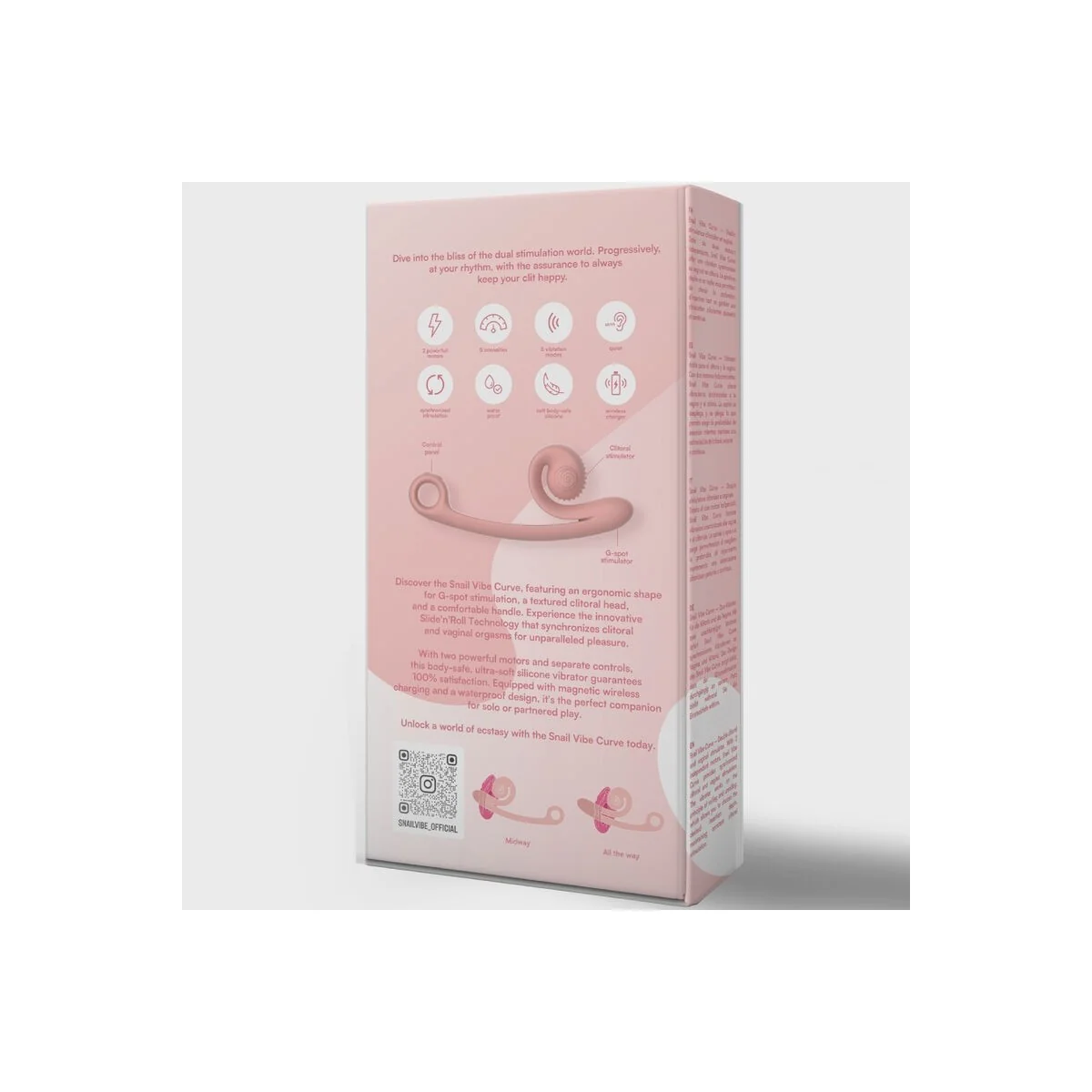 Curve Orange Vibrator von Snail Vibe kaufen | Fesselliebe