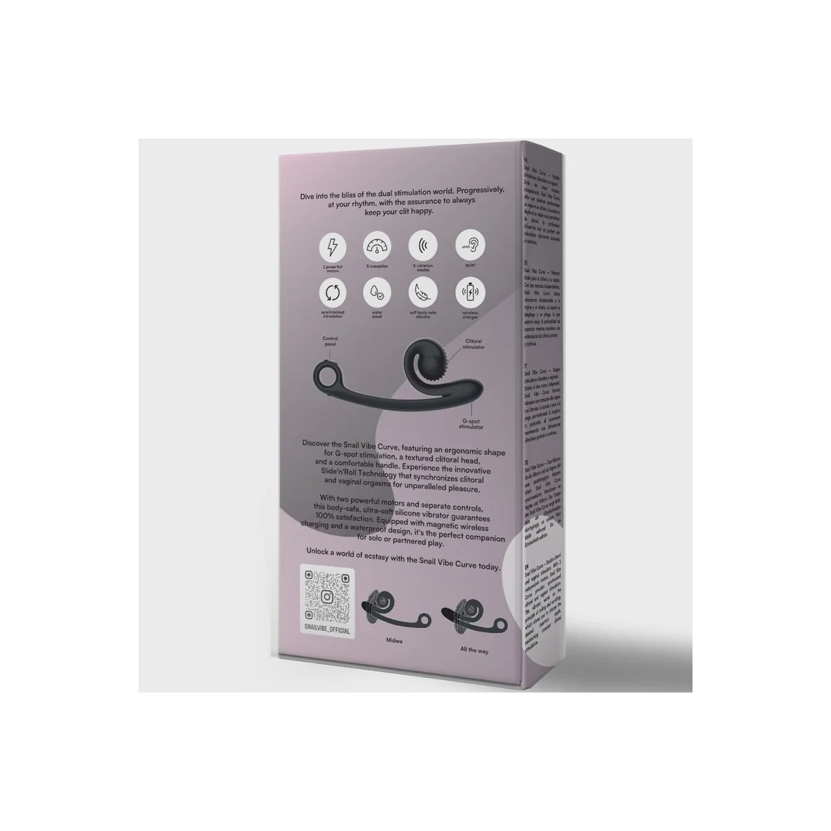 Curve Vibrator Schwarz von Snail Vibe kaufen | Fesselliebe