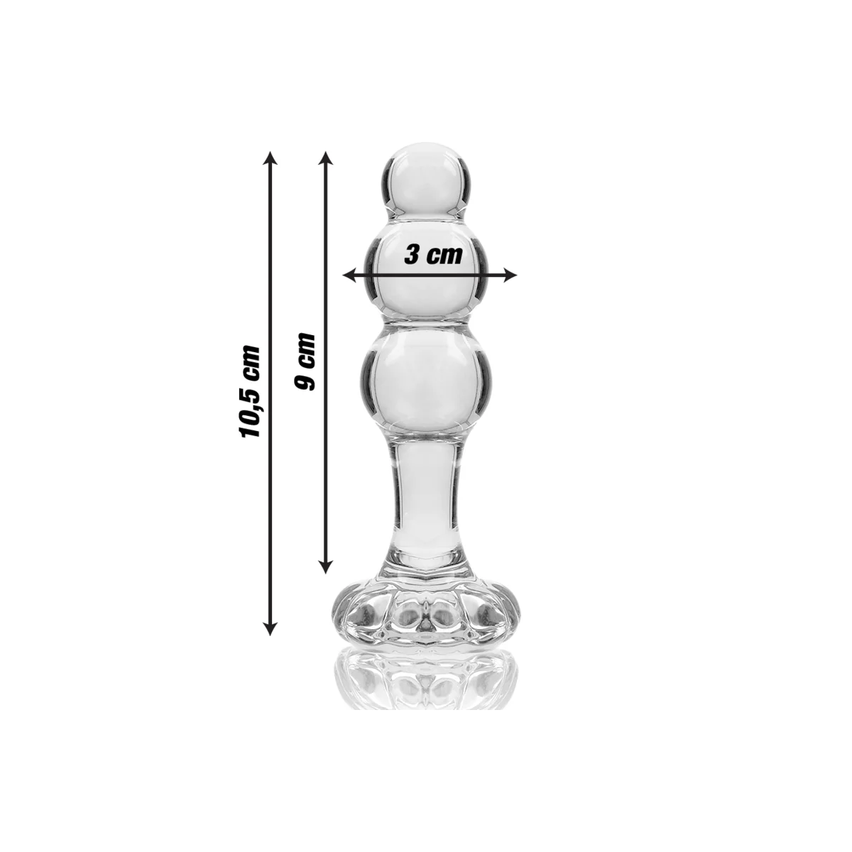 Modell 1 Stecker Borosilikatglas Transparent 10.5 cm -O- 3 cm von Nebula Series By Ibiza kaufen | Fesselliebe