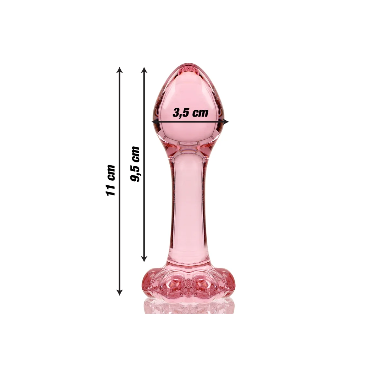 Modell 2 Analplug Borosilikatglas Rosa 11 cm -O- 3.5 cm von Nebula Series By Ibiza kaufen | Fesselliebe