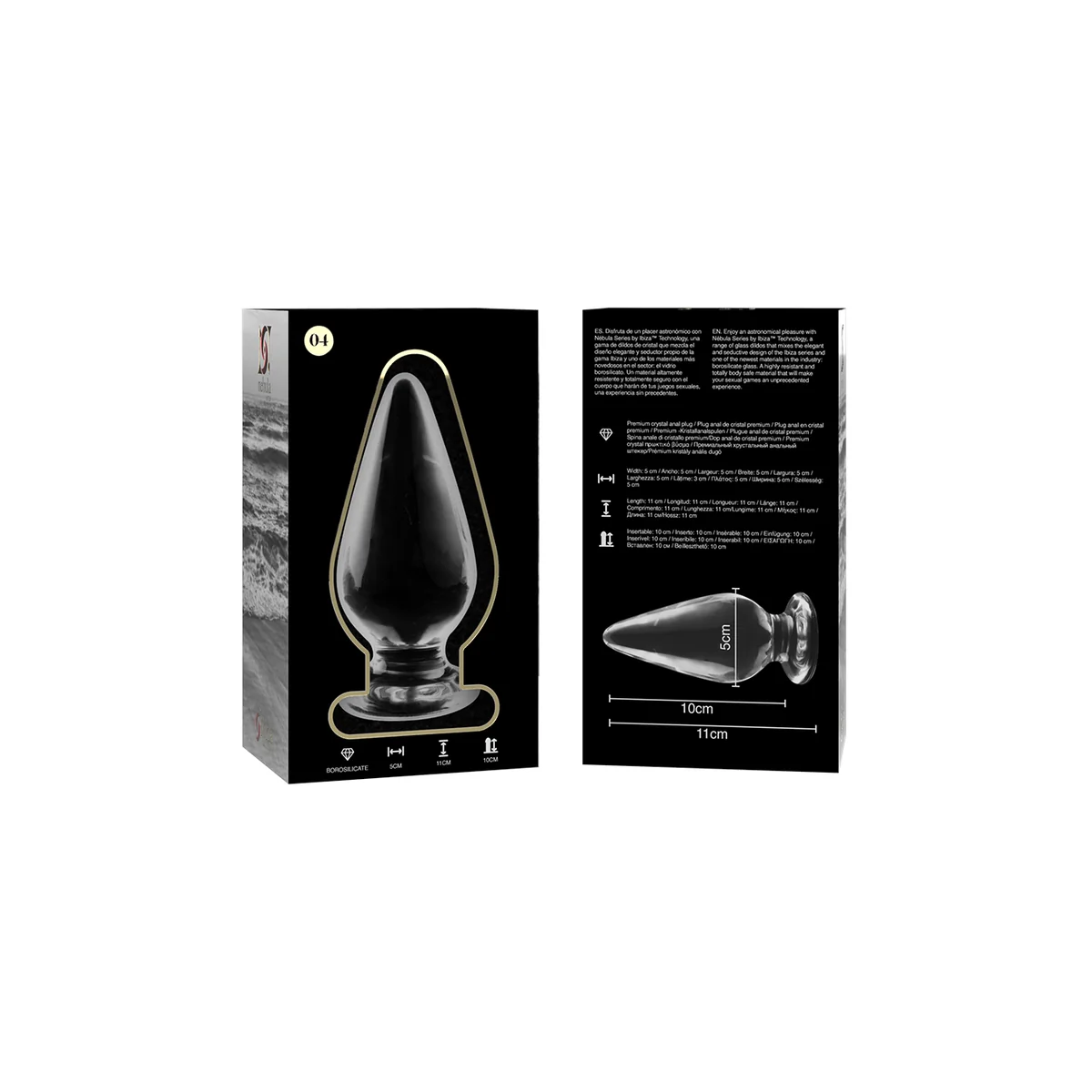 Modell 4 Analplug Borosilikatglas Klar 11 cm -O- 5 cm von Nebula Series By Ibiza kaufen | Fesselliebe