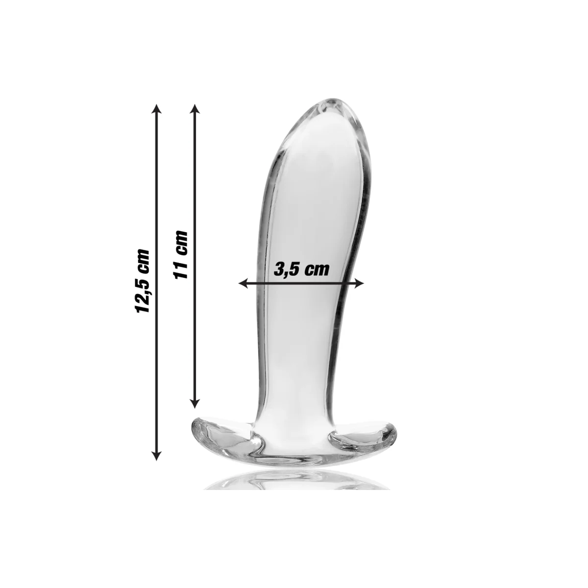 Modell 5 Analplug Borosilikatglas Klar 12.5 cm -O- 3.5 cm von Nebula Series By Ibiza kaufen | Fesselliebe