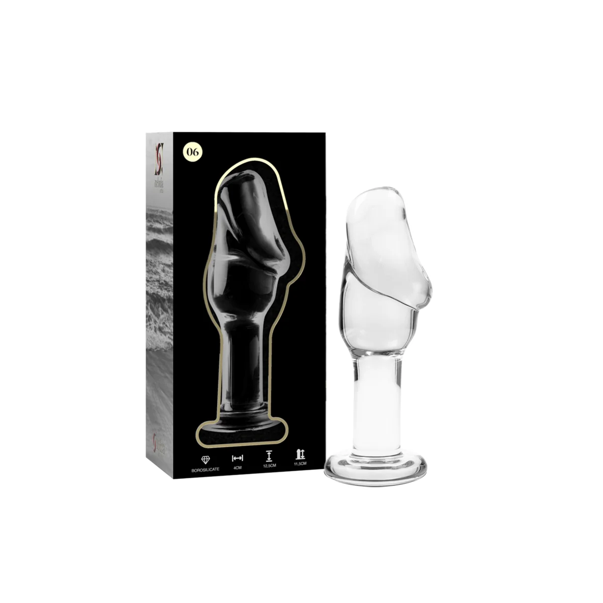 Modell 6 Analplug Borosilikatglas Klar 12.5 cm -O- 4 cm von Nebula Series By Ibiza kaufen | Fesselliebe