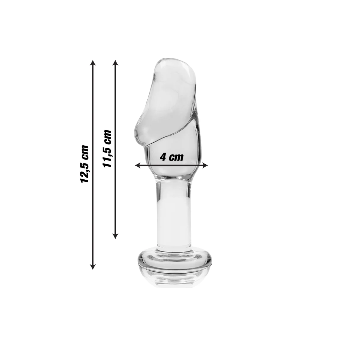 Modell 6 Analplug Borosilikatglas Klar 12.5 cm -O- 4 cm von Nebula Series By Ibiza kaufen | Fesselliebe