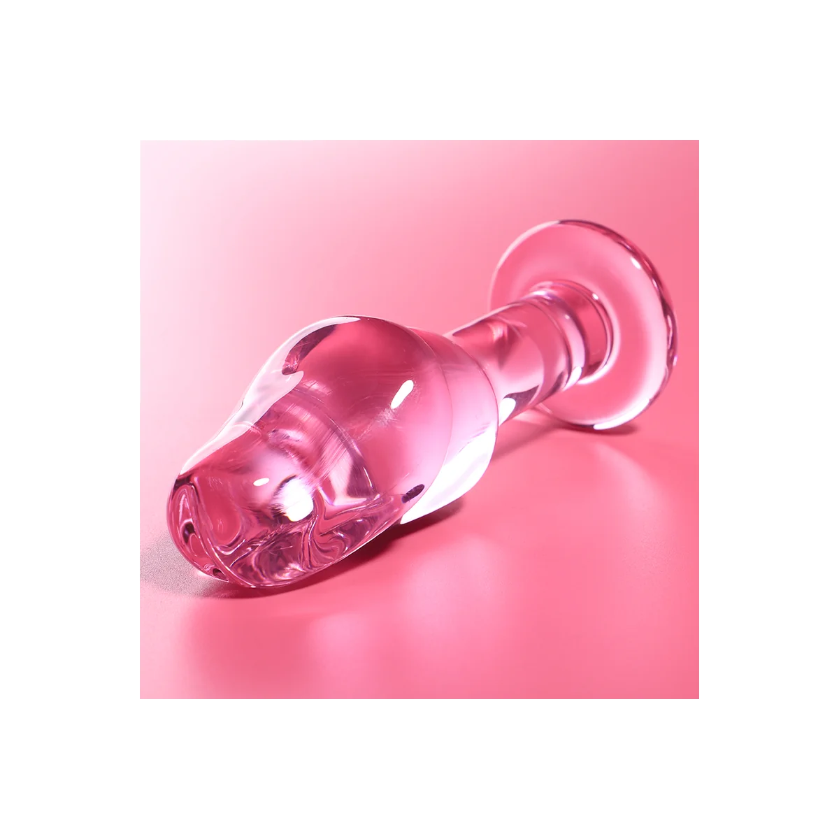 Modell 6 Analplug Borosilikatglas Rosa 12.5 cm -O- 4 cm von Nebula Series By Ibiza kaufen | Fesselliebe