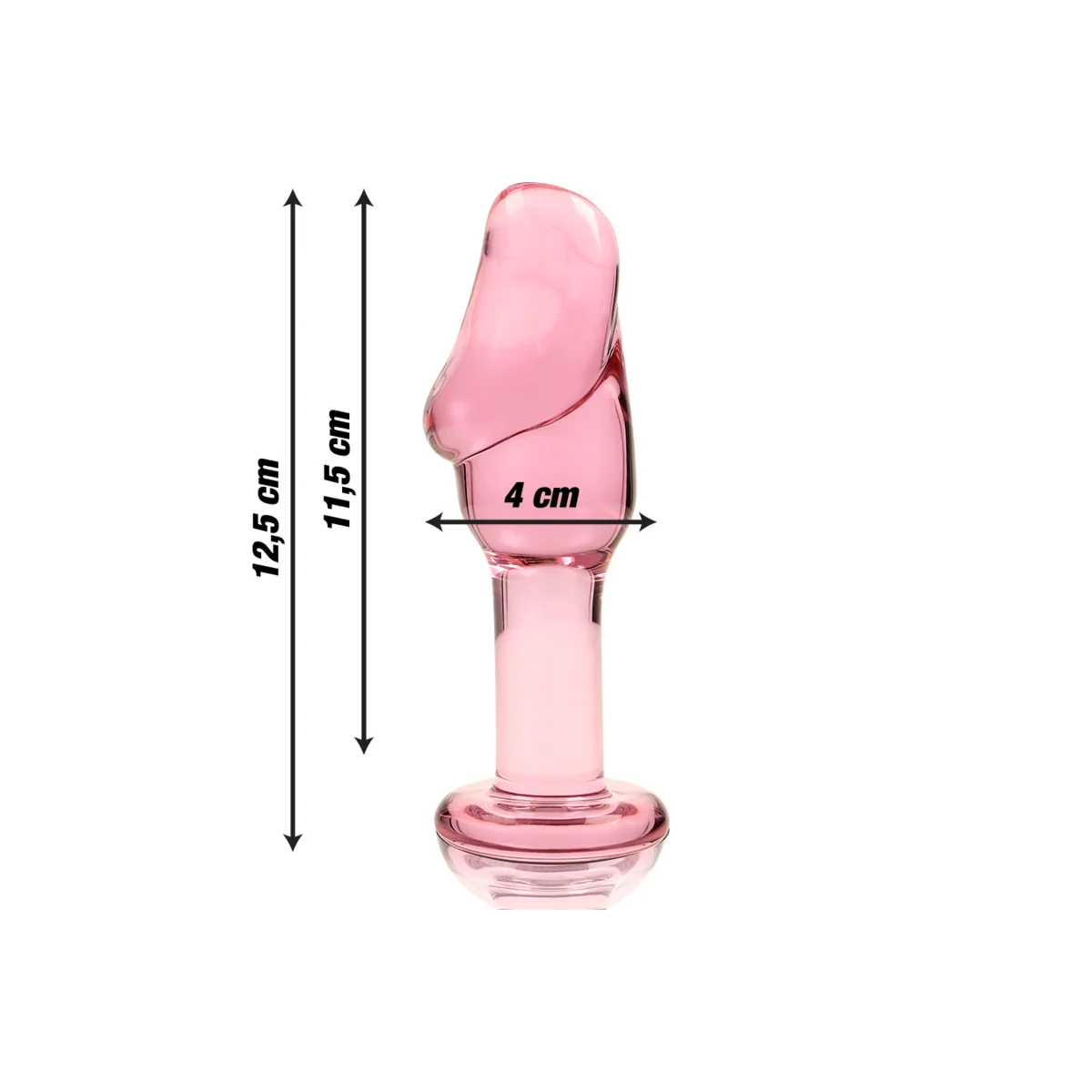 Modell 6 Analplug Borosilikatglas Rosa 12.5 cm -O- 4 cm von Nebula Series By Ibiza kaufen | Fesselliebe