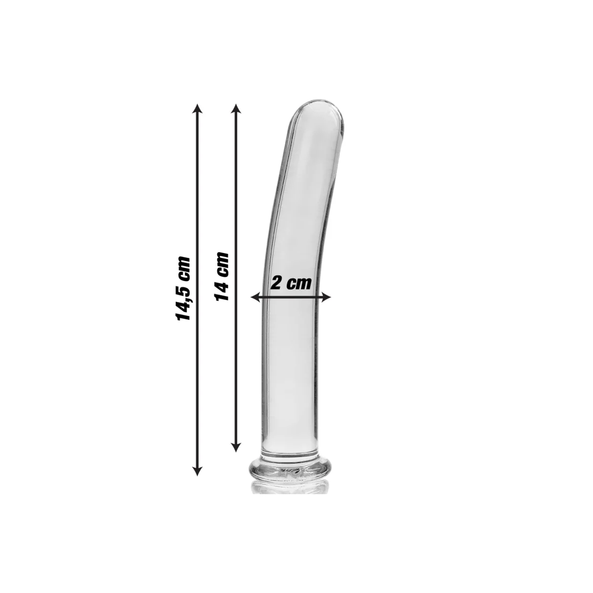 Modell 8 Dildo Borosilikatglas Klar 14.5 cm -O- 2 cm von Nebula Series By Ibiza kaufen | Fesselliebe