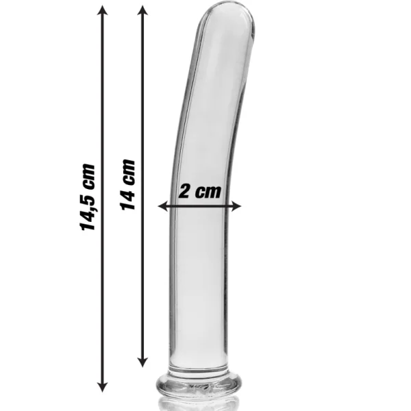 Modell 8 Dildo Borosilikatglas Klar 14.5 cm -O- 2 cm von Nebula Series By Ibiza kaufen | Fesselliebe