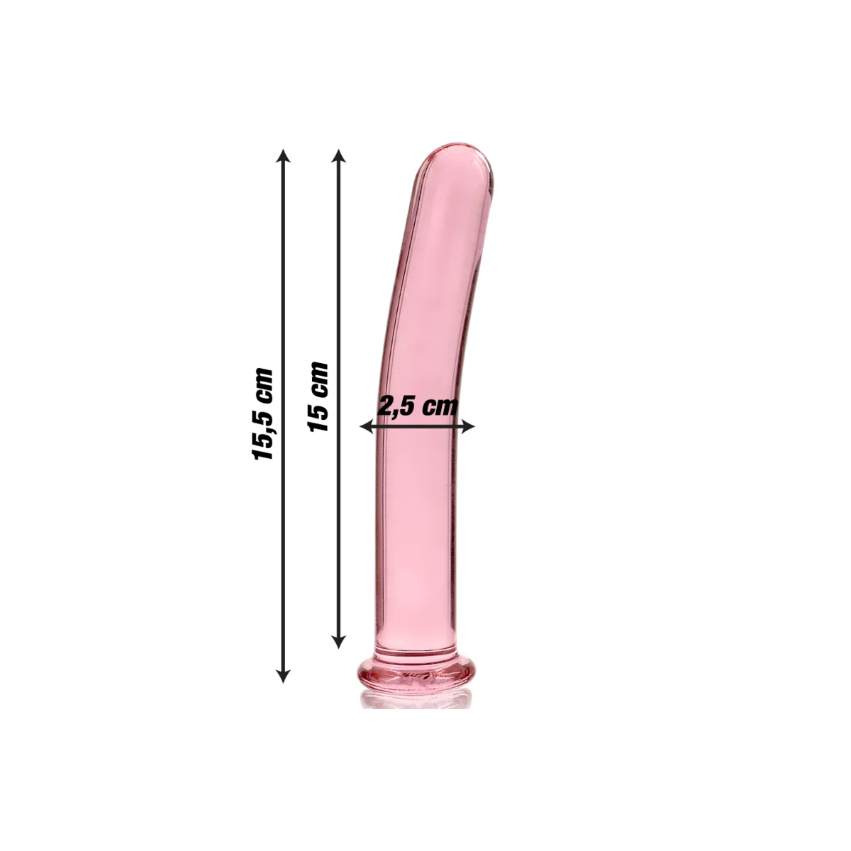 Modell 9 Dildo Borosilikatglas Rosa 15.5 cm -O- 2.5 cm von Nebula Series By Ibiza kaufen | Fesselliebe