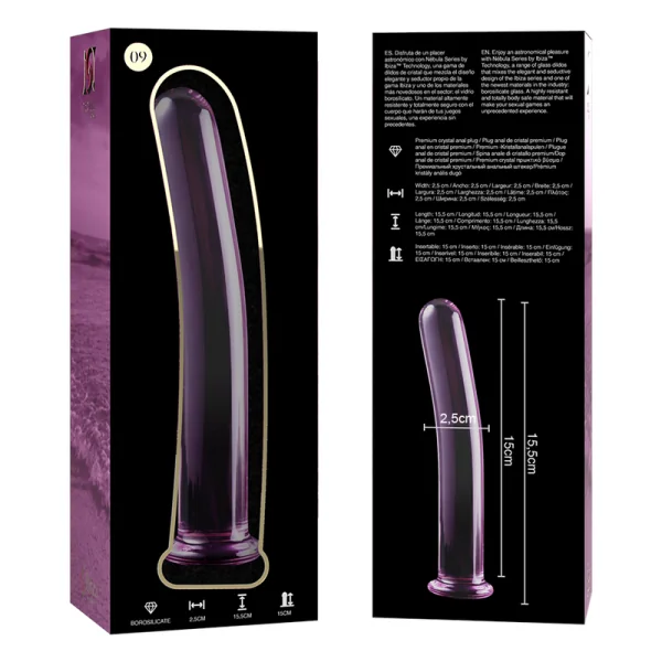 Modell 9 Dildo Borosilikatglas Rosa 15.5 cm -O- 2.5 cm von Nebula Series By Ibiza kaufen | Fesselliebe