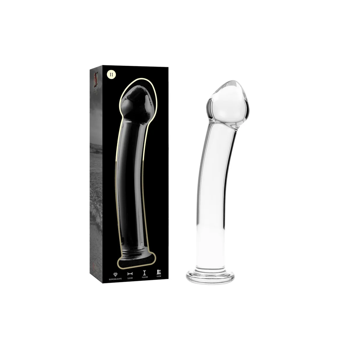 Modell 11 Dildo Borosilikatglas Klar 16 cm -O- 3 cm von Nebula Series By Ibiza kaufen | Fesselliebe