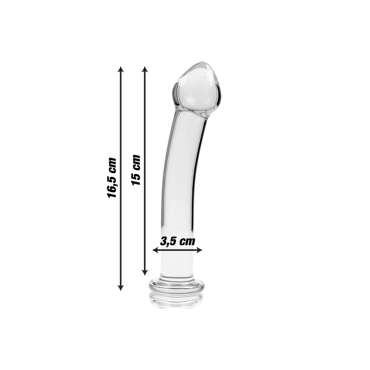 Modell 11 Dildo Borosilikatglas Klar 16 cm -O- 3 cm von Nebula Series By Ibiza kaufen | Fesselliebe