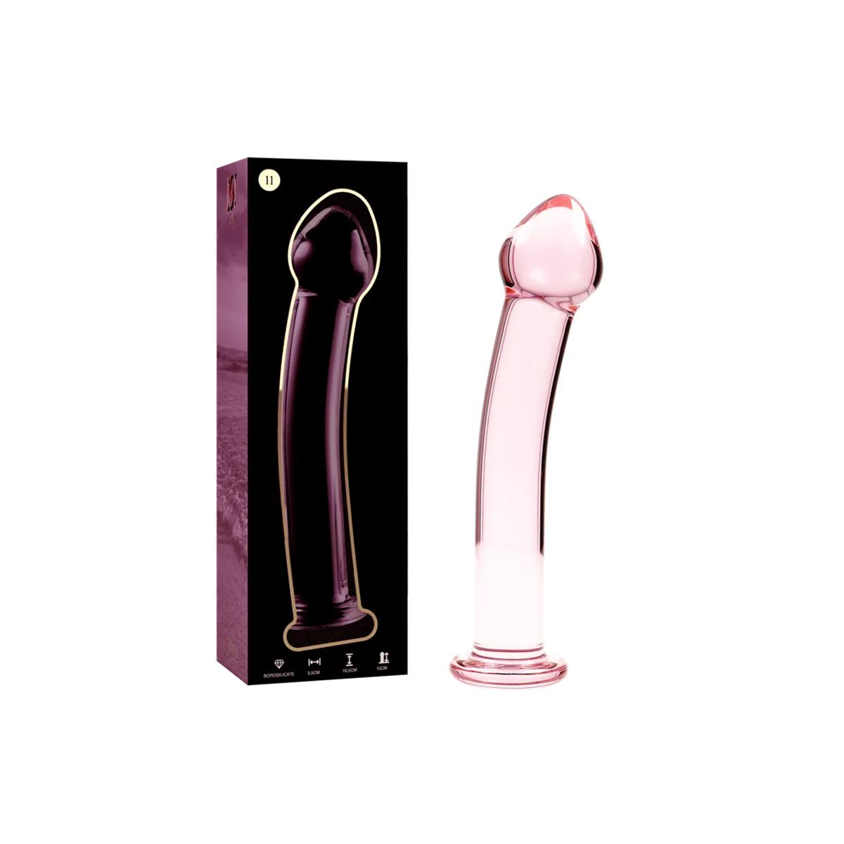 Modell 11 Dildo Borosilikatglas Rosa 16 cm -O- 3 cm von Nebula Series By Ibiza kaufen | Fesselliebe