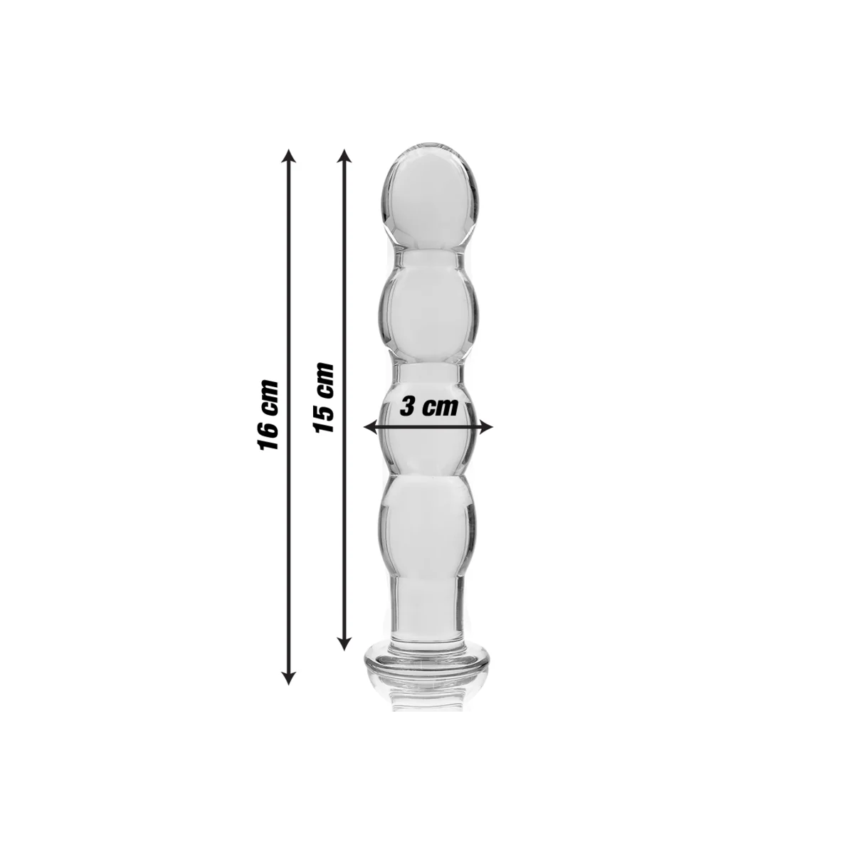 Modell 10 Dildo Borosilikatglas Klar 16.5 cm -O- 3.5 cm von Nebula Series By Ibiza kaufen | Fesselliebe