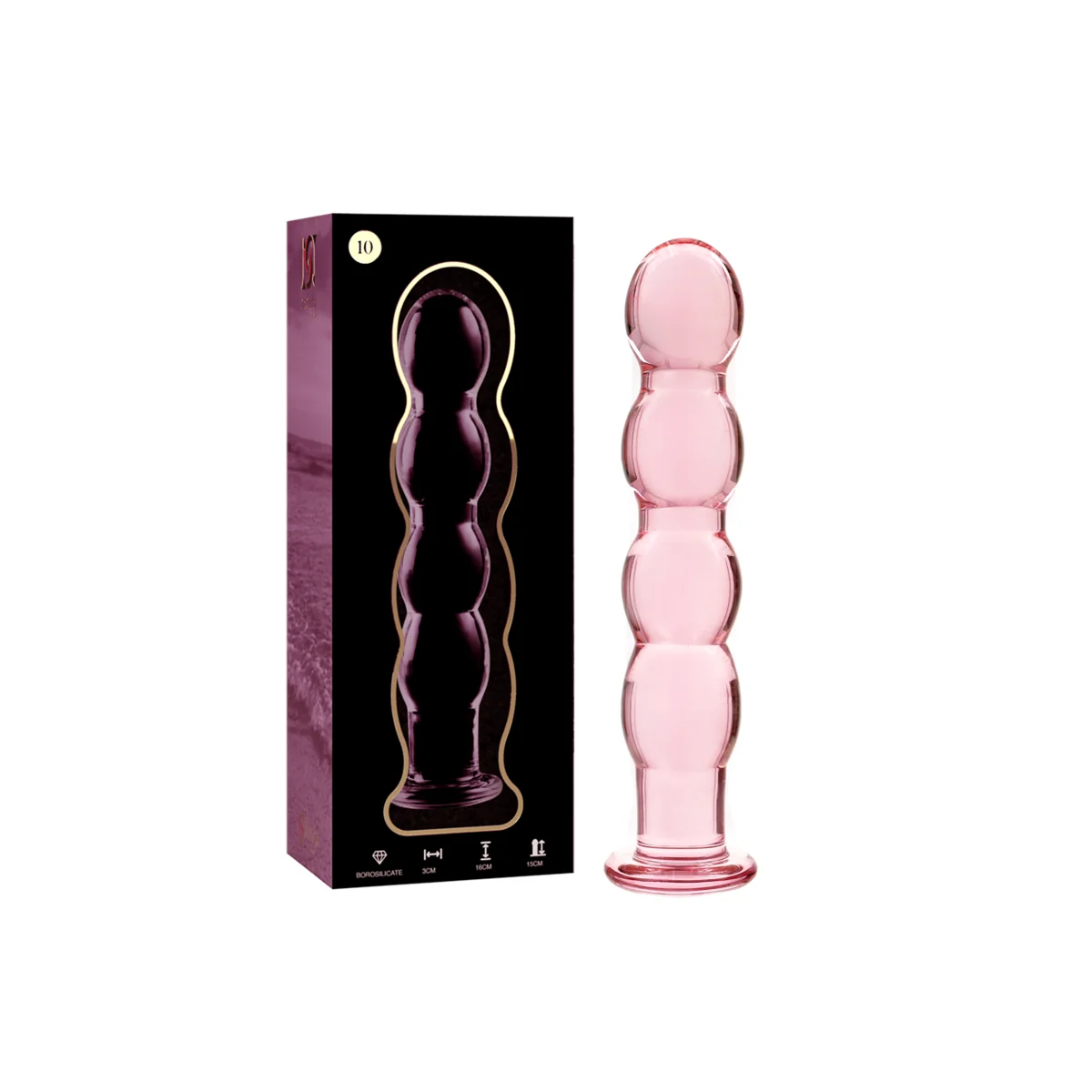 Modell 10 Dildo Borosilikatglas Rosa 16.5 cm -O- 3.5 cm von Nebula Series By Ibiza kaufen | Fesselliebe