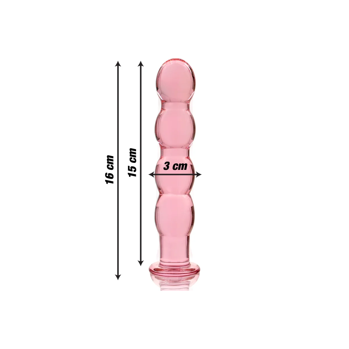 Modell 10 Dildo Borosilikatglas Rosa 16.5 cm -O- 3.5 cm von Nebula Series By Ibiza kaufen | Fesselliebe