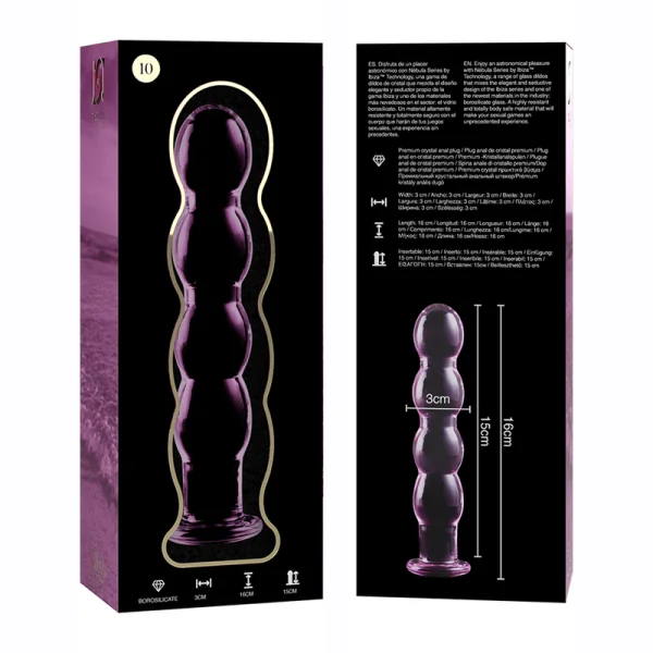 Modell 10 Dildo Borosilikatglas Rosa 16.5 cm -O- 3.5 cm von Nebula Series By Ibiza kaufen | Fesselliebe
