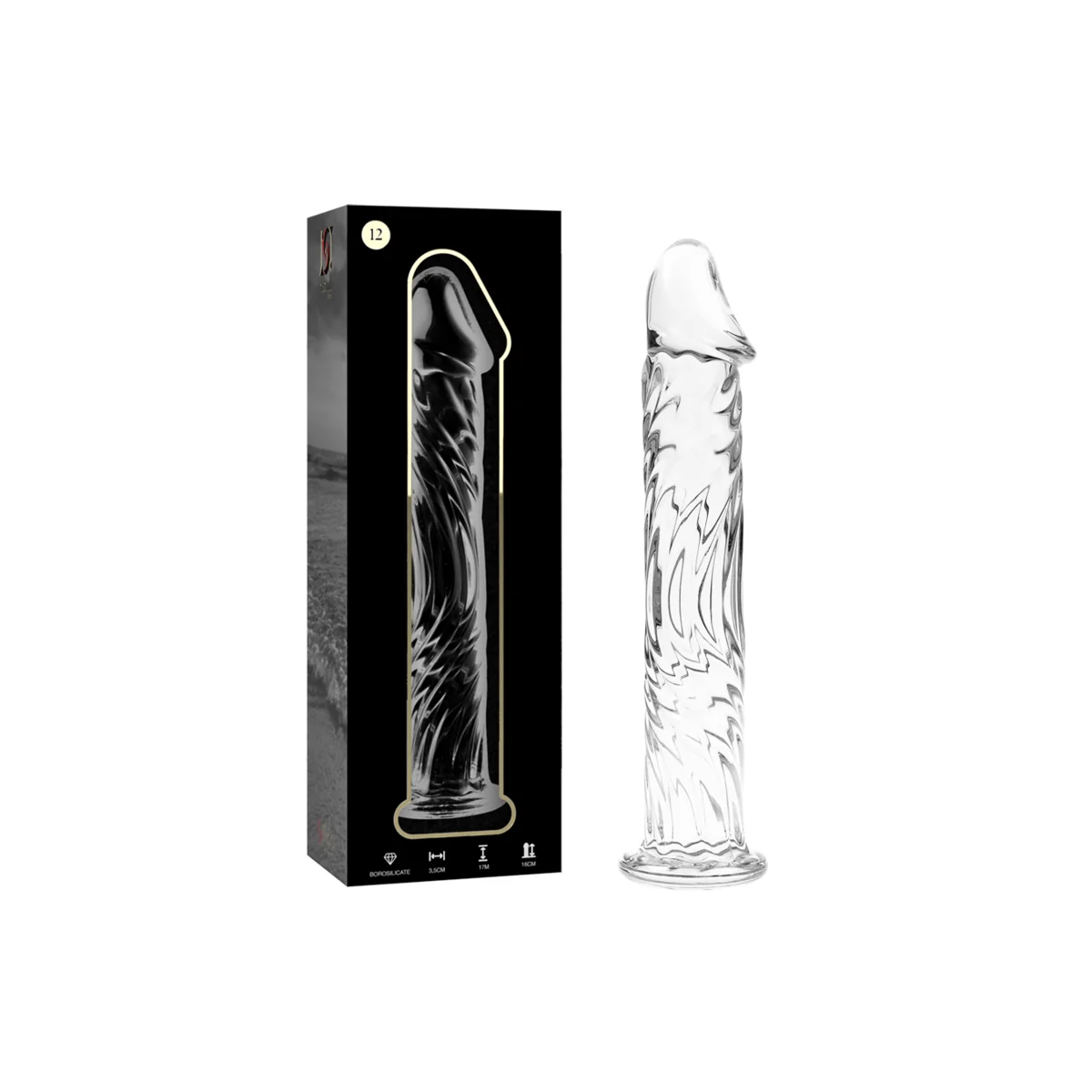 Modell 12 Dildo Borosilikatglas Klar 17 cm -O- 3.5 cm von Nebula Series By Ibiza kaufen | Fesselliebe