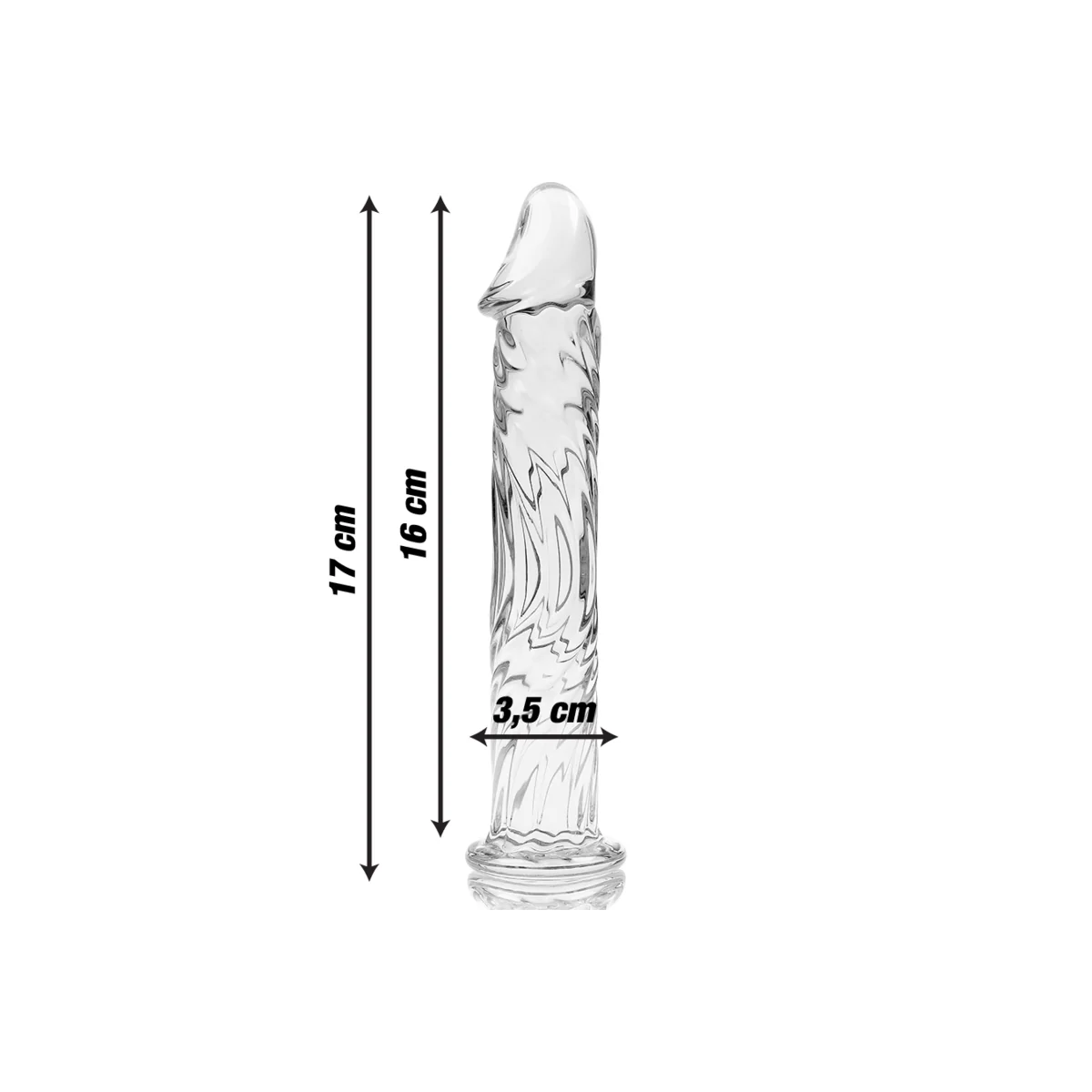 Modell 12 Dildo Borosilikatglas Klar 17 cm -O- 3.5 cm von Nebula Series By Ibiza kaufen | Fesselliebe