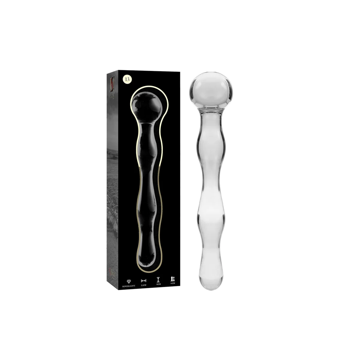 Modell 13 Dildo Borosilikatglas Klar 18 cm -O- 3.5 cm von Nebula Series By Ibiza kaufen | Fesselliebe