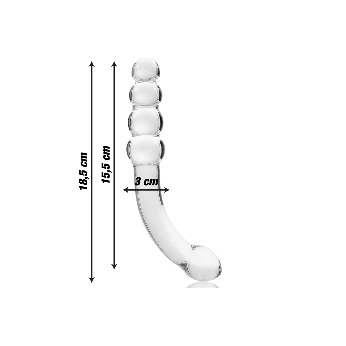 Modell 14 Dildo Borosilikatglas Klar 18.5 cm -O- 3 cm von Nebula Series By Ibiza kaufen | Fesselliebe