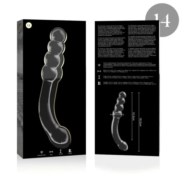 Modell 14 Dildo Borosilikatglas Klar 18.5 cm -O- 3 cm von Nebula Series By Ibiza kaufen | Fesselliebe