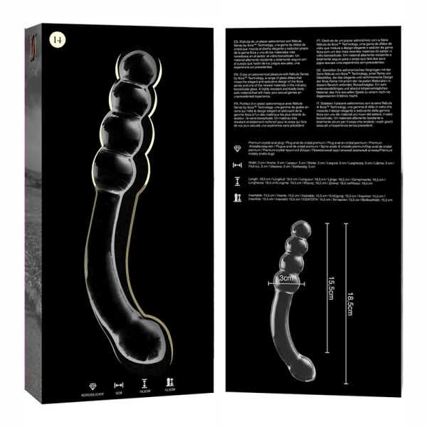 Modell 14 Dildo Borosilikatglas Klar 18.5 cm -O- 3 cm von Nebula Series By Ibiza kaufen | Fesselliebe