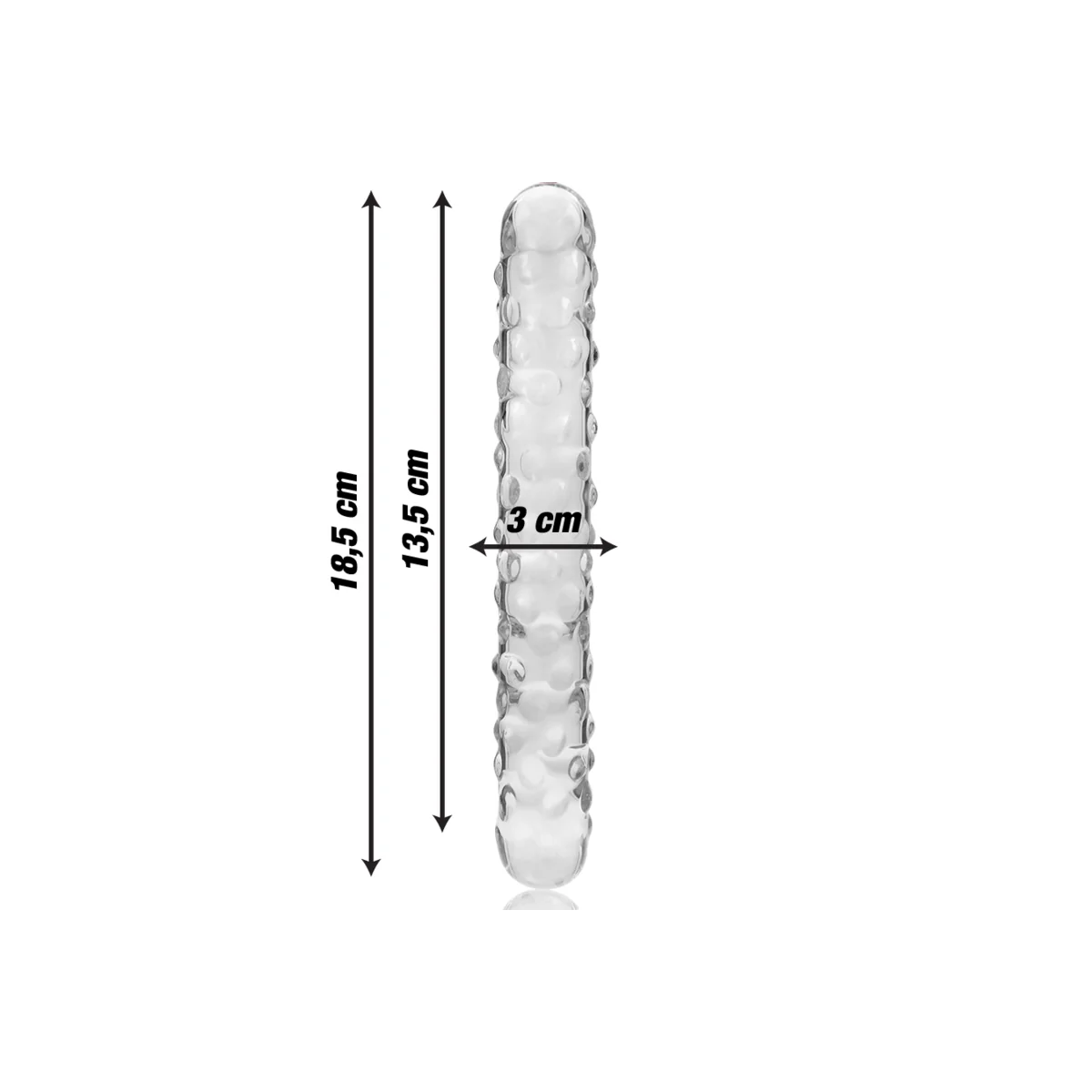 Modell 15 Dildo Borosilikatglas Klar 18.5 cm -O- 3 cm von Nebula Series By Ibiza kaufen | Fesselliebe