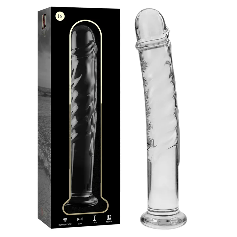 Modell 16 Dildo Borosilikatglas Klar 18.5 cm -O- 3 cm von Nebula Series By Ibiza kaufen | Fesselliebe
