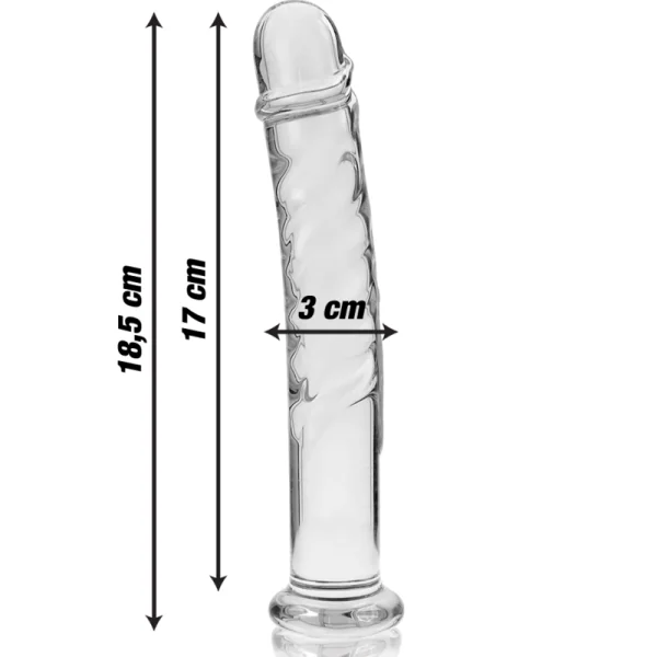 Modell 16 Dildo Borosilikatglas Klar 18.5 cm -O- 3 cm von Nebula Series By Ibiza kaufen | Fesselliebe