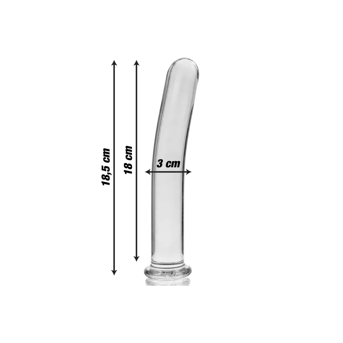 Modell 17 Dildo Borosilikatglas Klar 18.5 cm -O- 3 cm von Nebula Series By Ibiza kaufen | Fesselliebe
