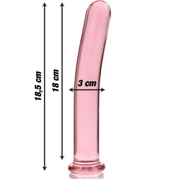 Modell 17 Dildo Borosilikatglas Rosa 18.5 cm -O- 3 cm von Nebula Series By Ibiza kaufen | Fesselliebe