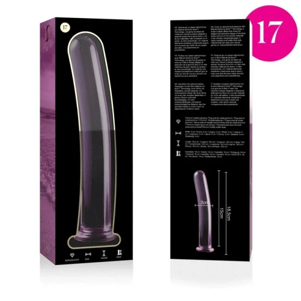 Modell 17 Dildo Borosilikatglas Rosa 18.5 cm -O- 3 cm von Nebula Series By Ibiza kaufen | Fesselliebe