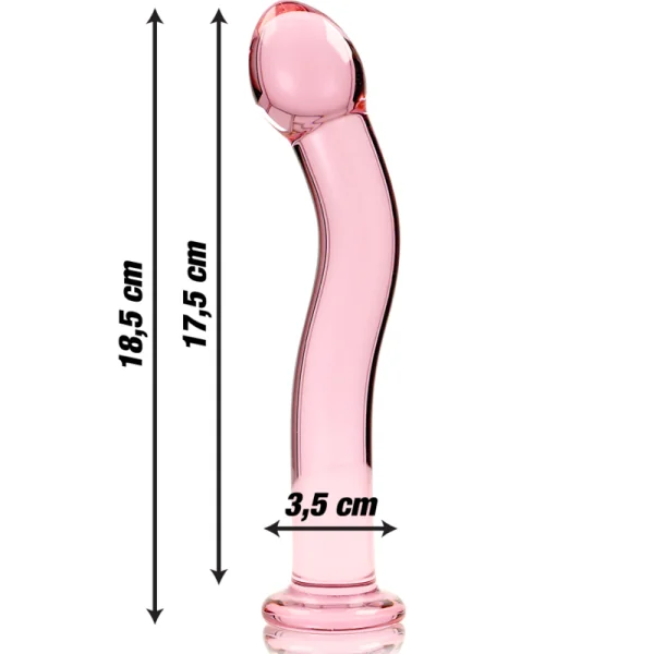 Modell 18 Dildo Borosilikatglas Rosa 18.5 cm -O- 3.5 cm von Nebula Series By Ibiza kaufen | Fesselliebe