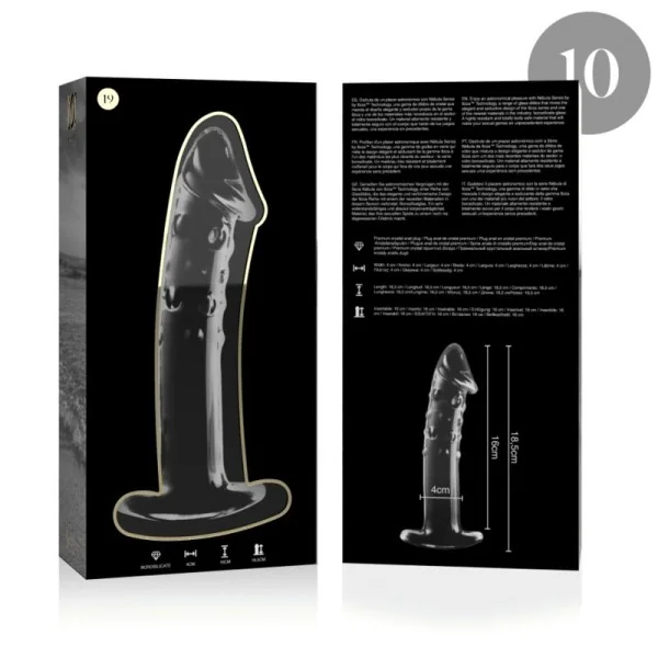Modell 19 Dildo Borosilikatglas Klar 18.5 cm -O- 4 cm von Nebula Series By Ibiza kaufen | Fesselliebe