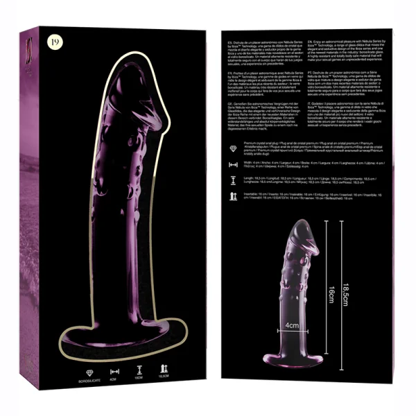 Modell 19 Dildo Borosilikatglas Rosa 18.5 cm -O- 4 cm von Nebula Series By Ibiza kaufen | Fesselliebe