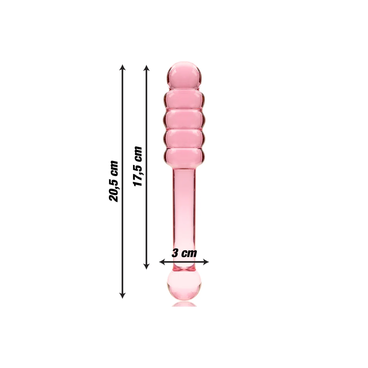 Modell 20 Dildo Borosilikatglas Rosa 20.5 cm -O- 3 cm von Nebula Series By Ibiza kaufen | Fesselliebe