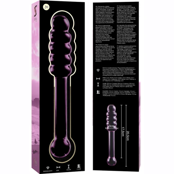 Modell 20 Dildo Borosilikatglas Rosa 20.5 cm -O- 3 cm von Nebula Series By Ibiza kaufen | Fesselliebe
