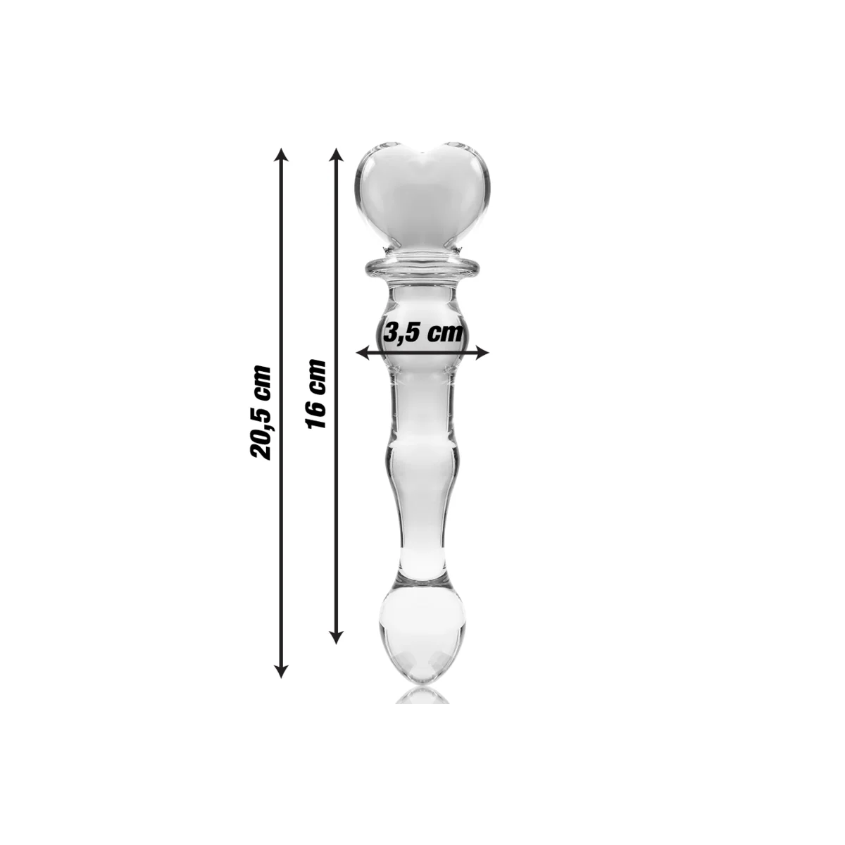 Modell 21 Dildo Borosilikatglas Klar 20.5 cm -O- 3.5 cm von Nebula Series By Ibiza kaufen | Fesselliebe