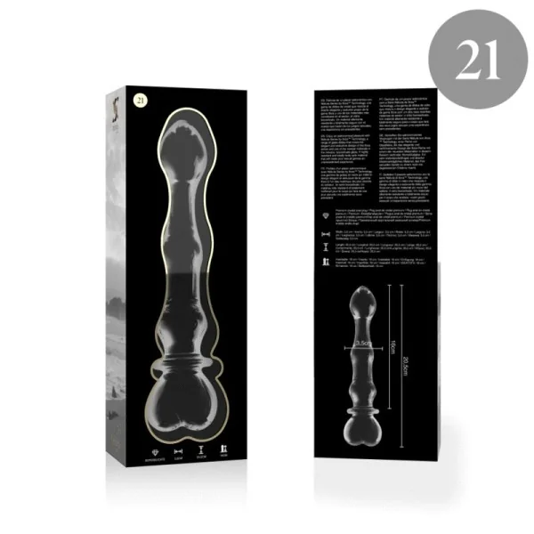 Modell 21 Dildo Borosilikatglas Klar 20.5 cm -O- 3.5 cm von Nebula Series By Ibiza kaufen | Fesselliebe