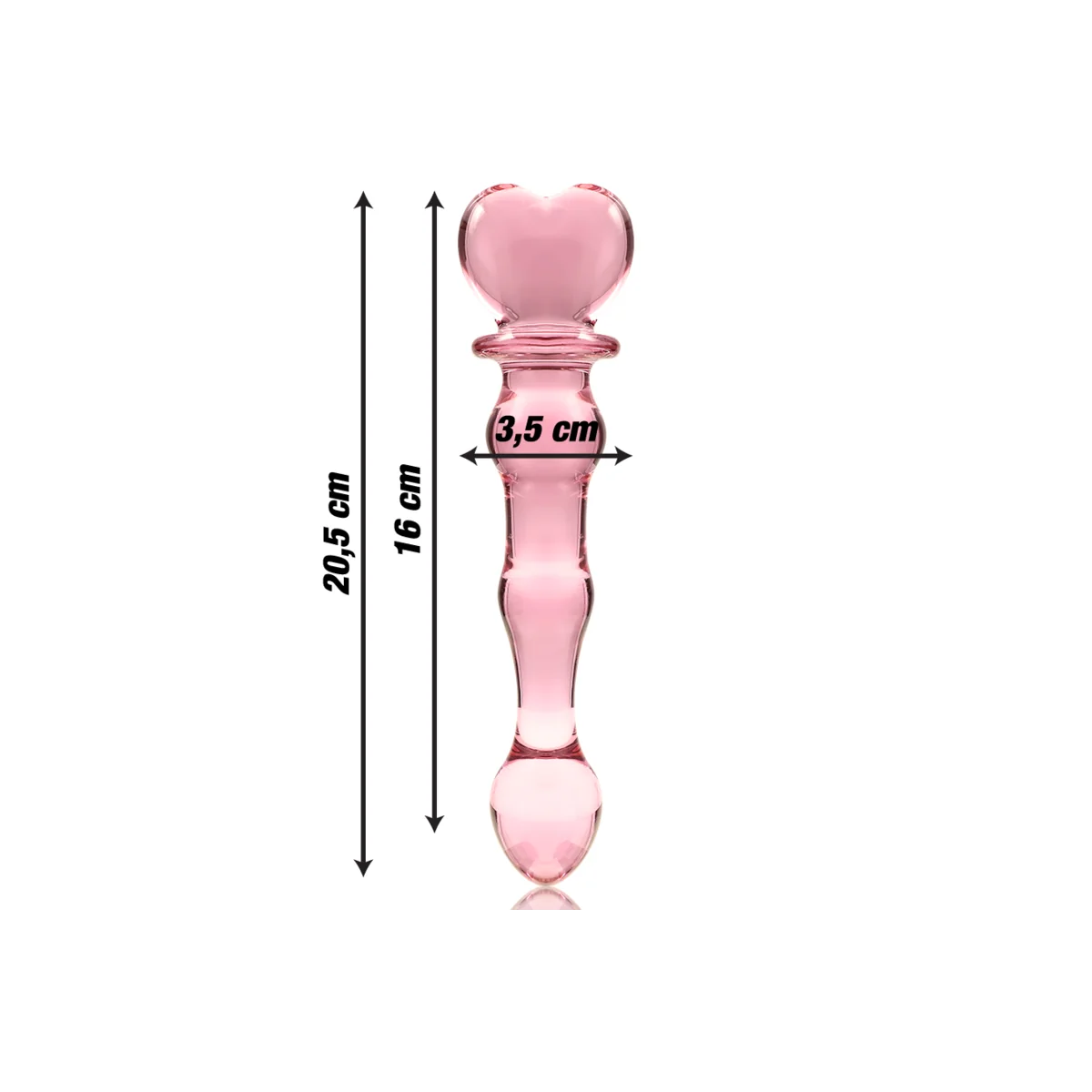 Modell 21 Dildo Borosilikatglas Rosa 20.5 cm -O- 3.5 cm von Nebula Series By Ibiza kaufen | Fesselliebe