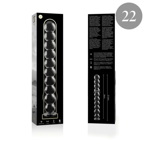 Modell 22 Dildo Borosilikatglas Klar 21.5 cm -O- 2.5 cm von Nebula Series By Ibiza kaufen | Fesselliebe
