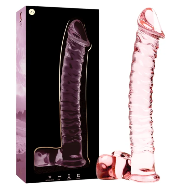 Modell 23 Dildo Borosilikatglas Rosa 21.5 cm -O- 4 cm von Nebula Series By Ibiza kaufen | Fesselliebe