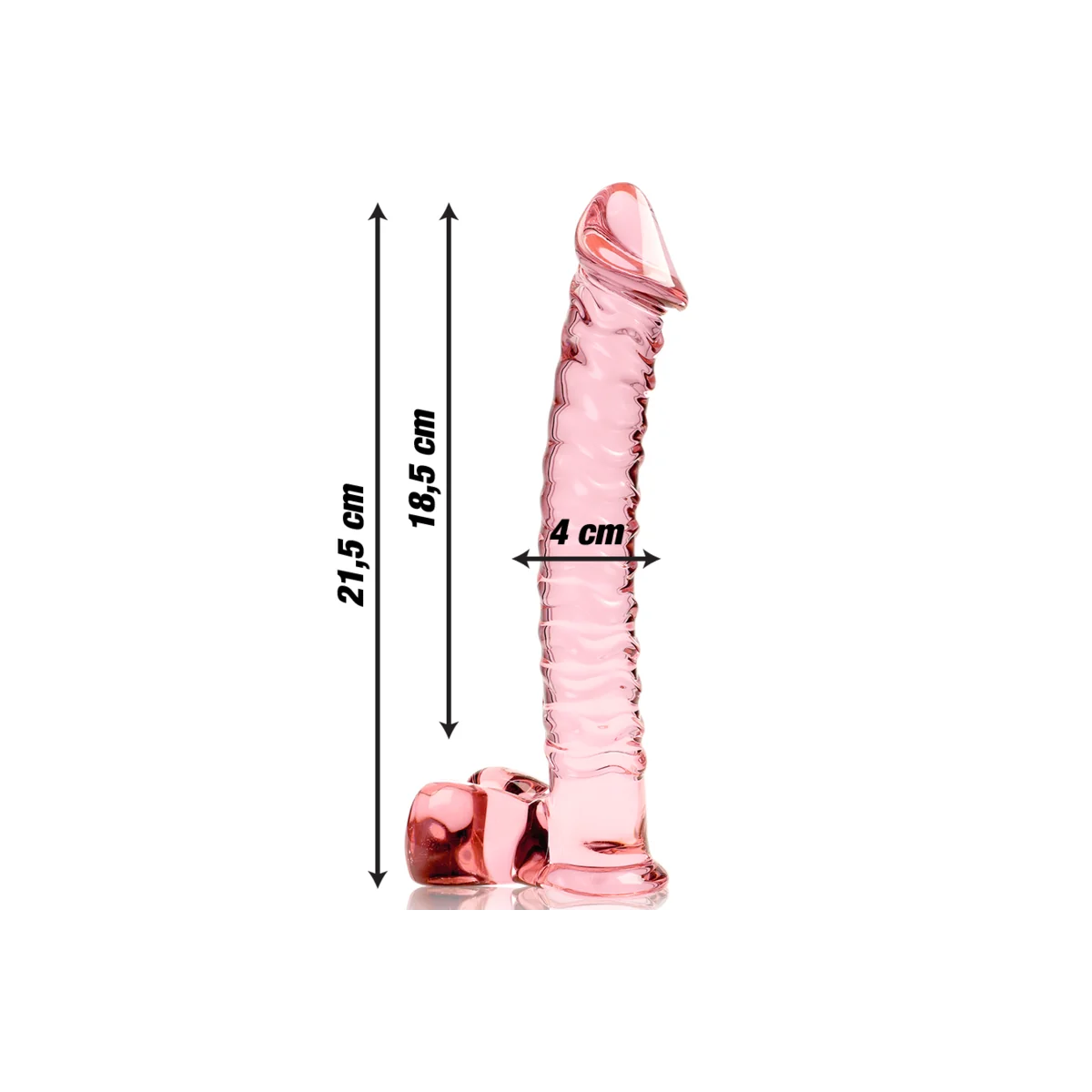 Modell 23 Dildo Borosilikatglas Rosa 21.5 cm -O- 4 cm von Nebula Series By Ibiza kaufen | Fesselliebe