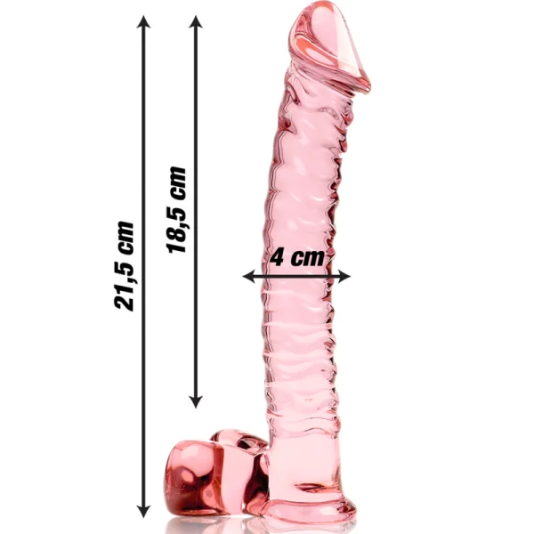 Modell 23 Dildo Borosilikatglas Rosa 21.5 cm -O- 4 cm von Nebula Series By Ibiza kaufen | Fesselliebe