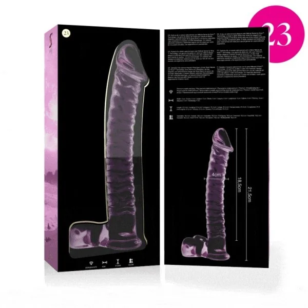 Modell 23 Dildo Borosilikatglas Rosa 21.5 cm -O- 4 cm von Nebula Series By Ibiza kaufen | Fesselliebe