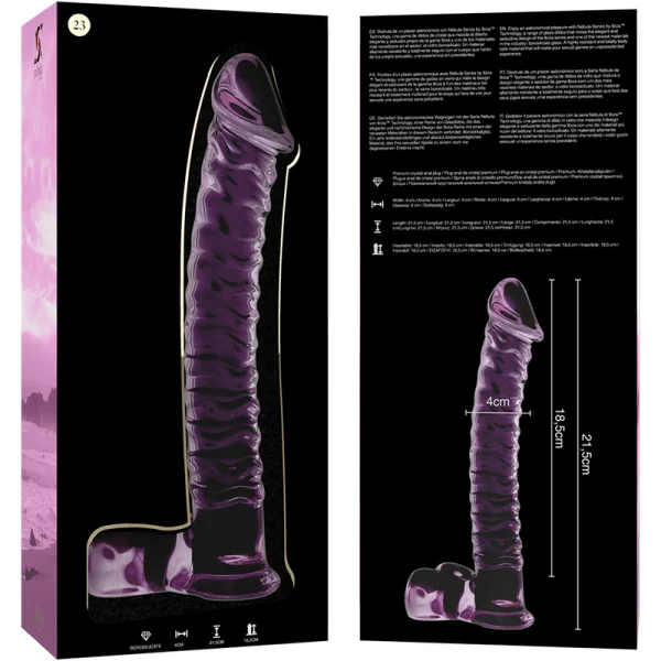 Modell 23 Dildo Borosilikatglas Rosa 21.5 cm -O- 4 cm von Nebula Series By Ibiza kaufen | Fesselliebe