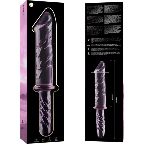 Modell 24 Dildo Borosilikatglas Rosa 28.5 cm -O- 5 cm von Nebula Series By Ibiza kaufen | Fesselliebe